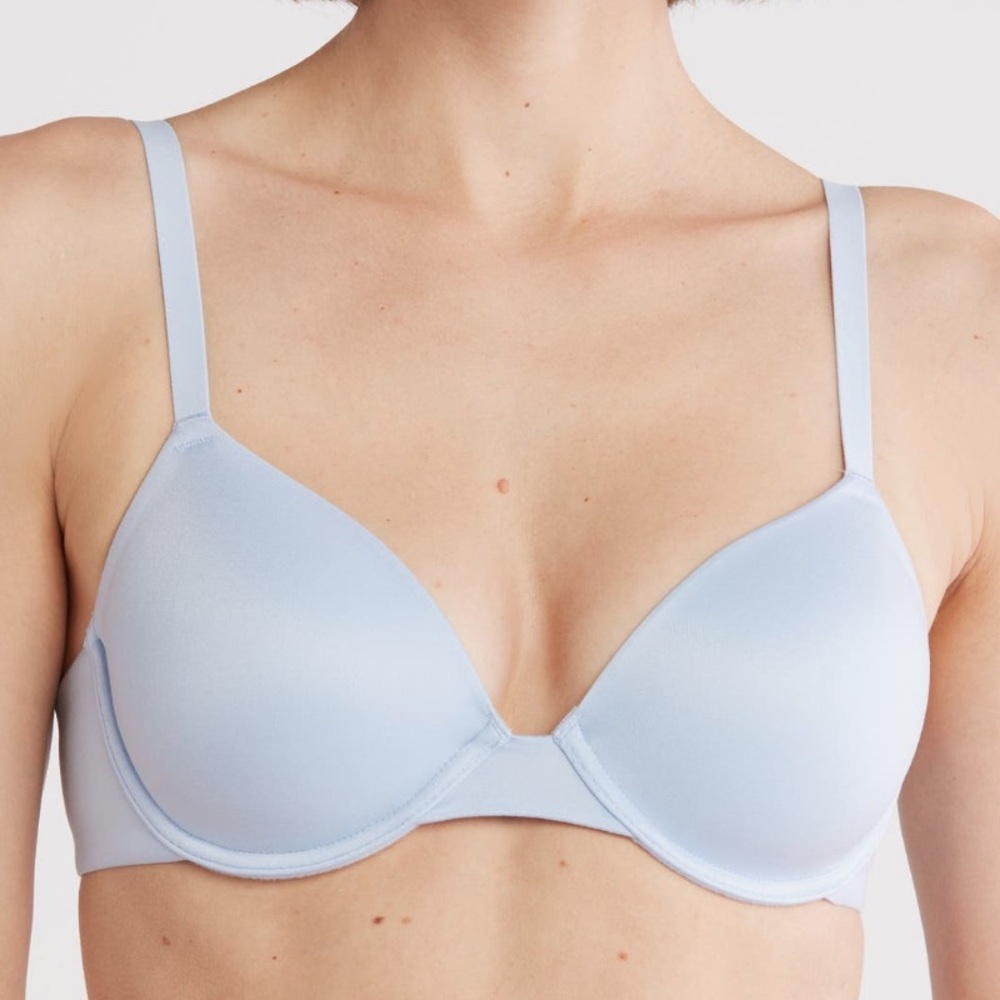 Natori Revelation Contour Underwire Tee Shirt Bra, 36DD, (36E) Blue‎ Mist, NWT